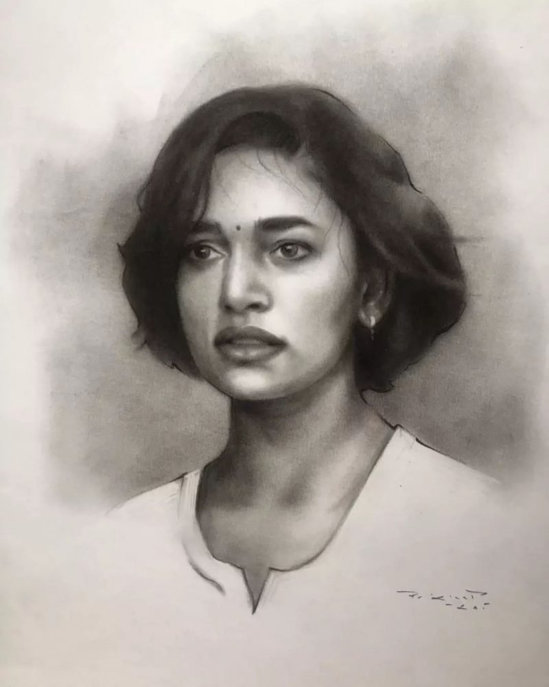 Charcoal Sketch From Photo