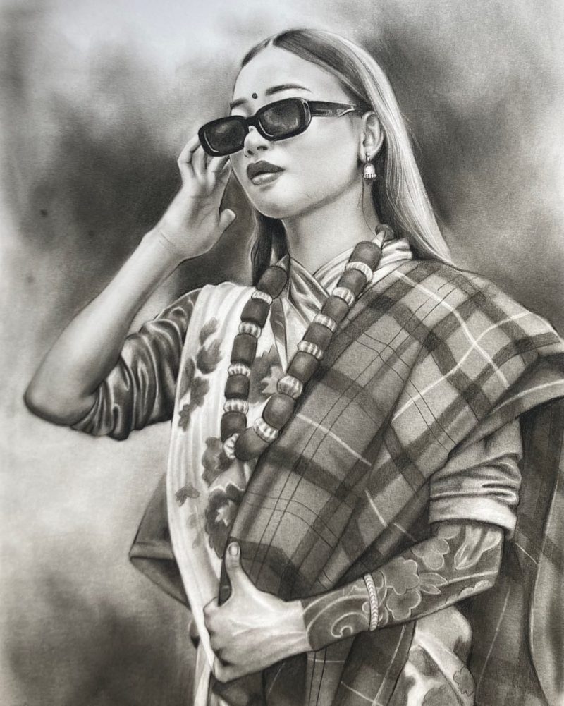 Charcoal Sketch From Photo